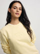 Sweat-shirt femme Silbon classique jaune