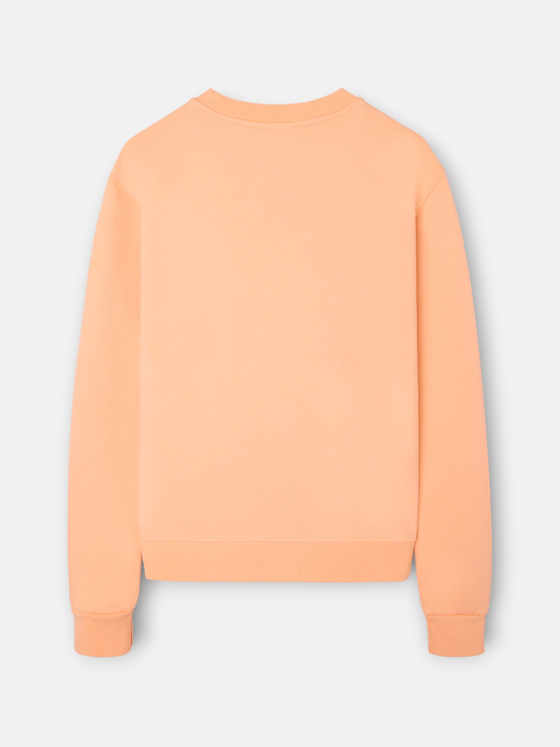 Sweat-shirt femme brodé Silbon orange