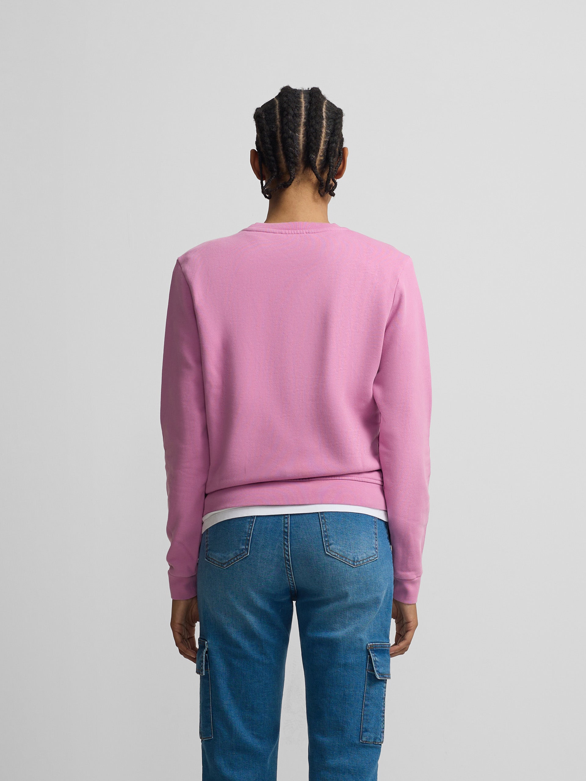Women's sweatshirt with Silbon embroidery in purple