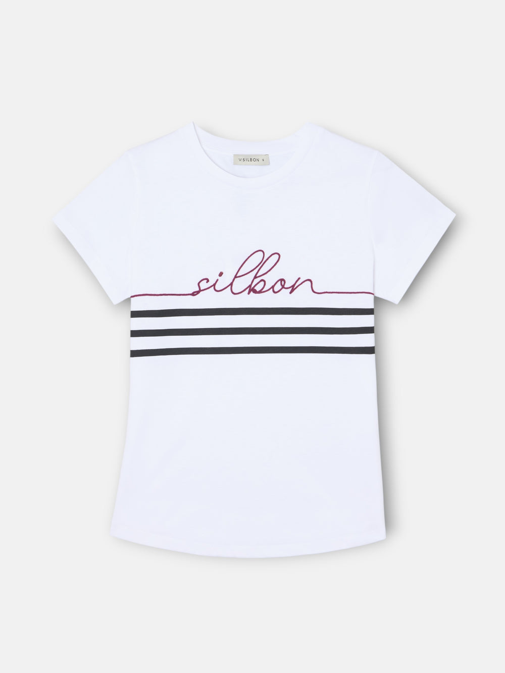 T-shirt femme Silbon cordon blanc