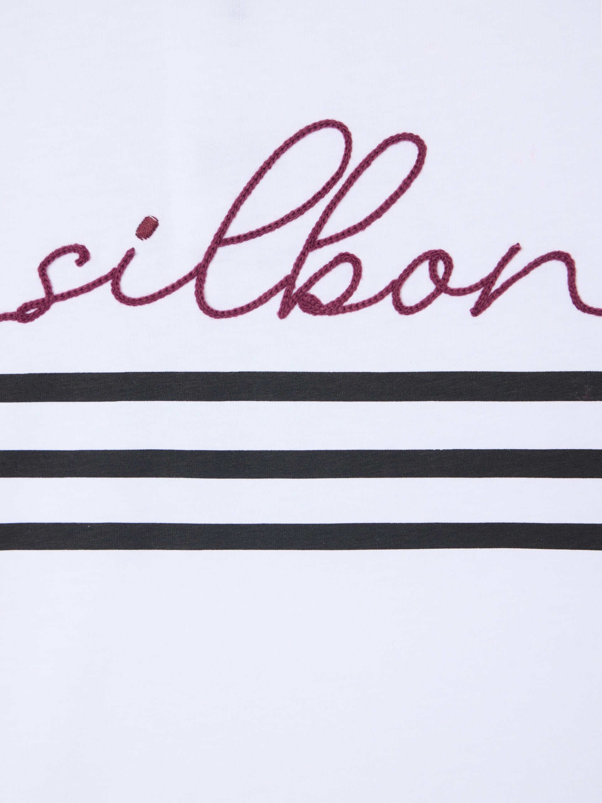 Camisola mulher silbon cordão branca