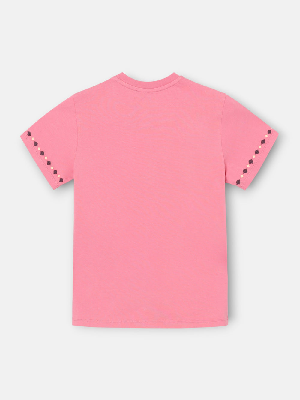 Camiseta woman bordados ikat rosa