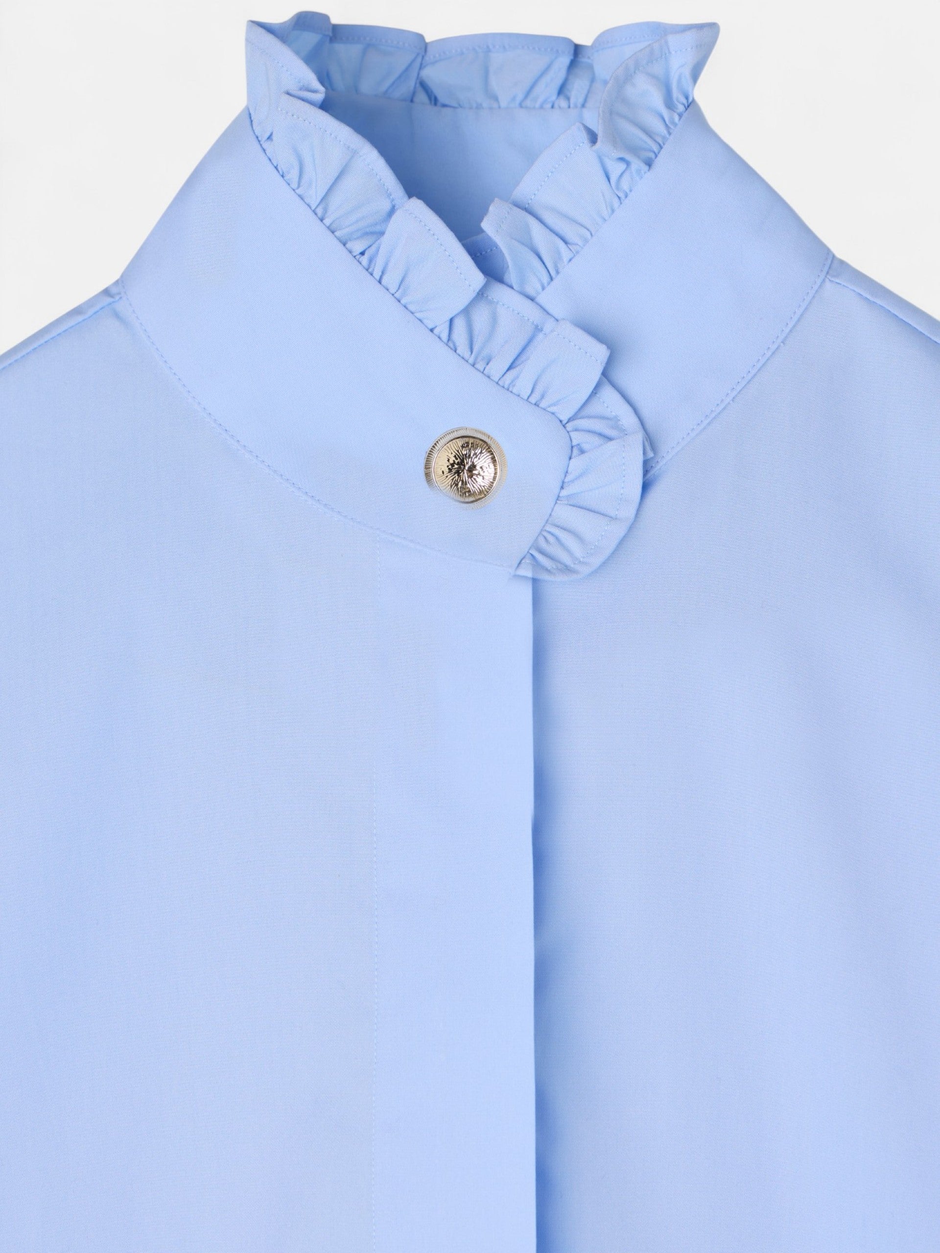 Camisa detalle puño celeste