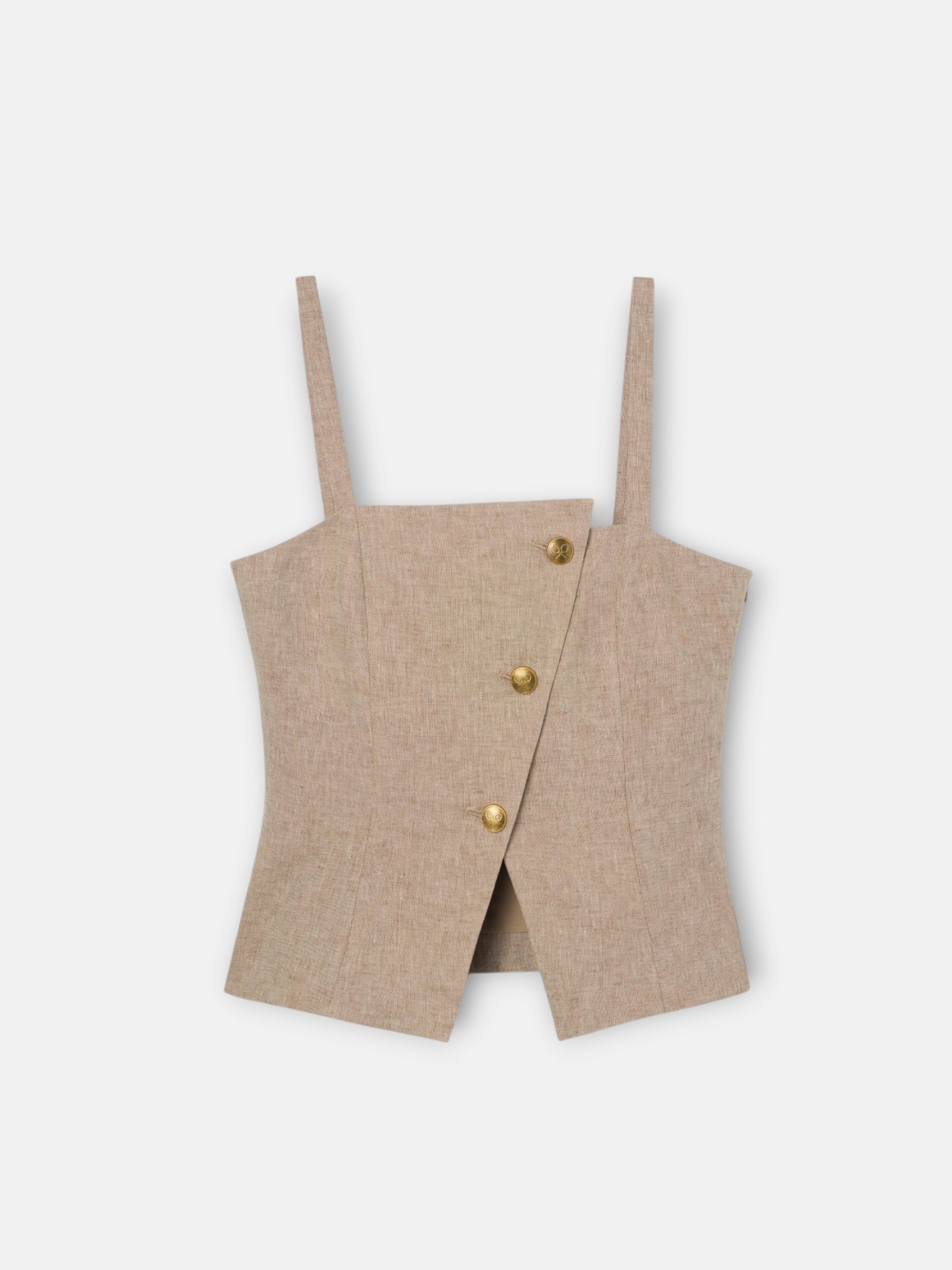 Top bustier beige