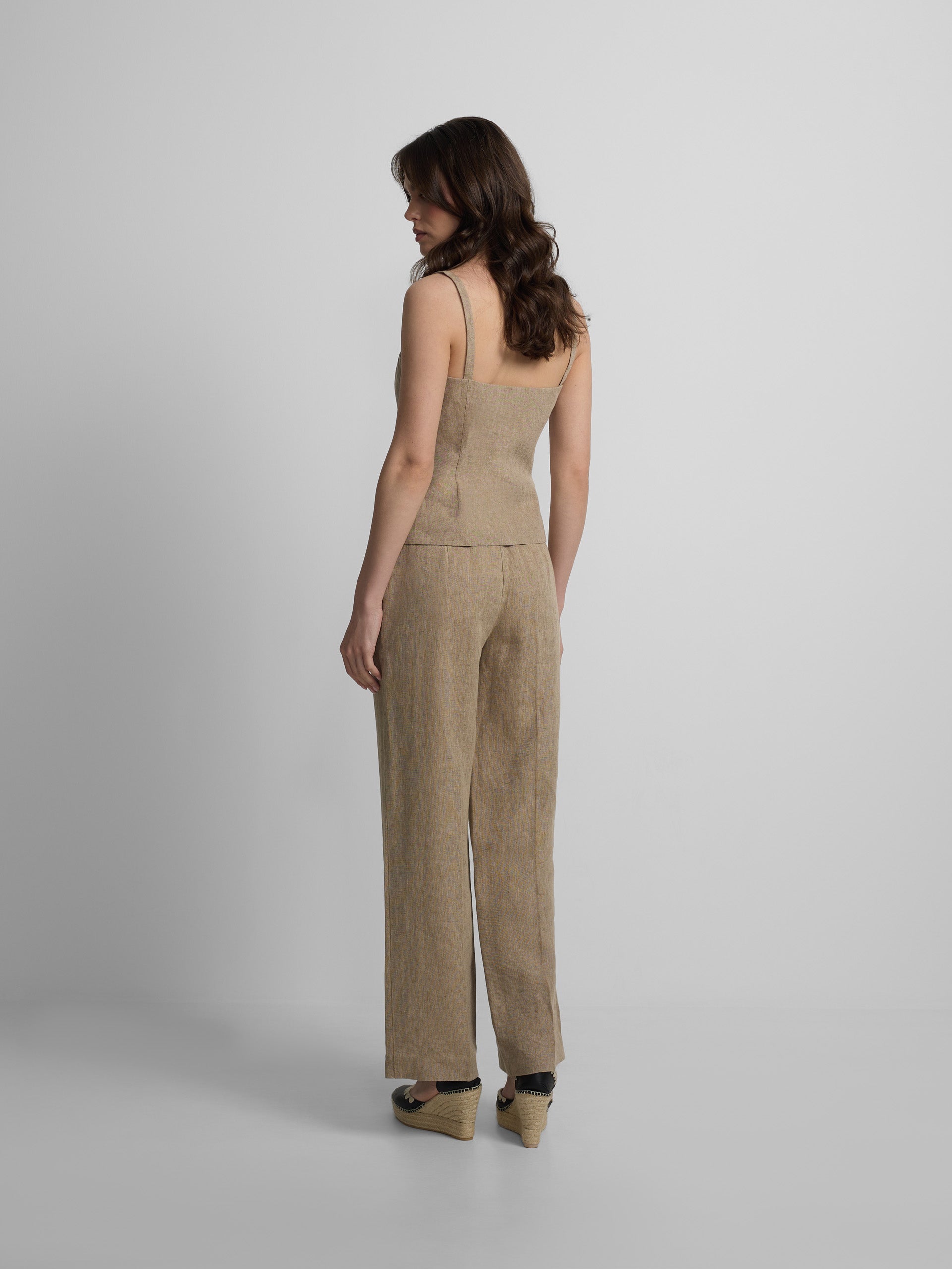 Top bustier beige