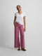 Pantalon denim cordon frambuesa