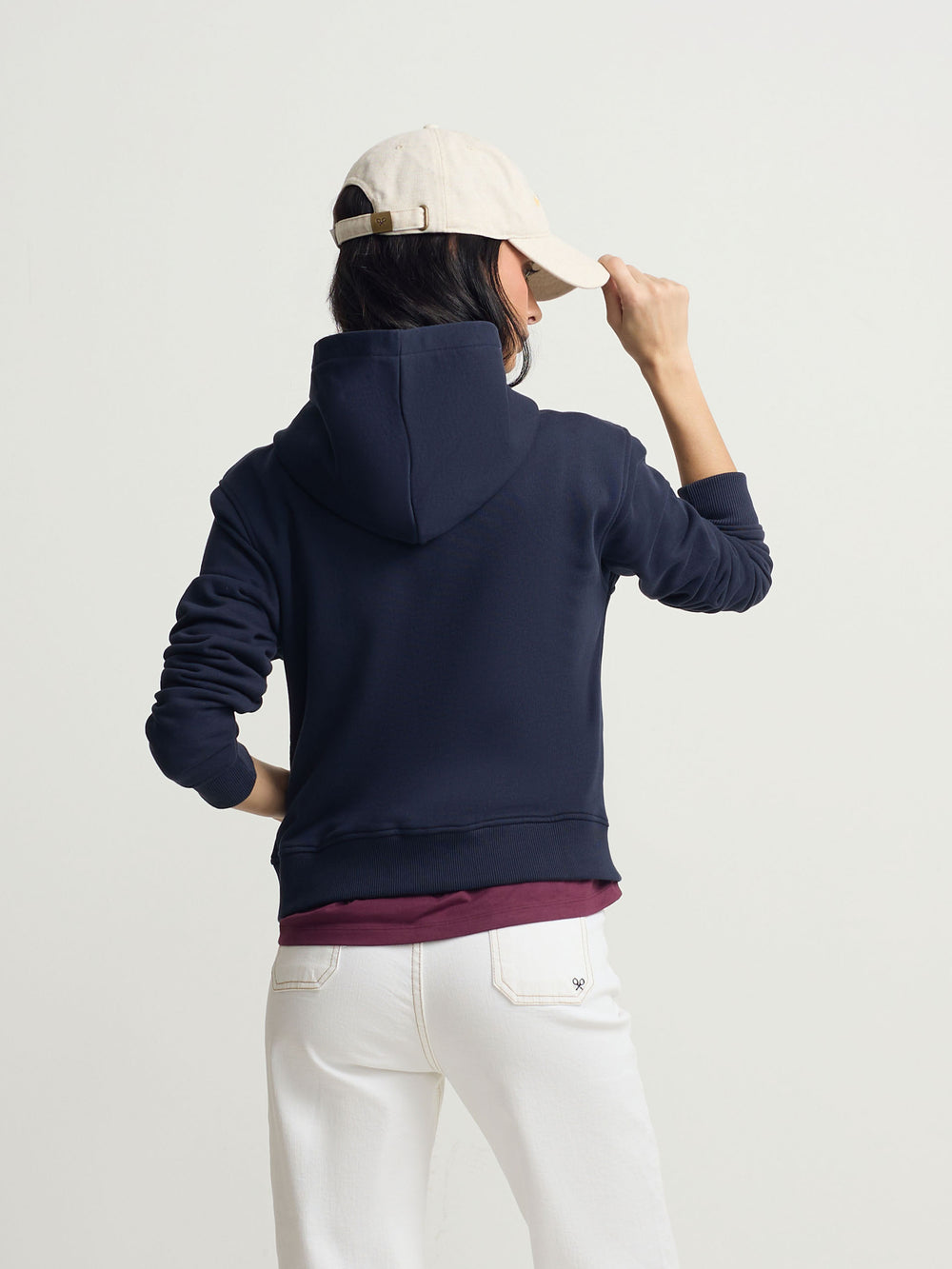 Sudadera woman cremallera raqueta marino