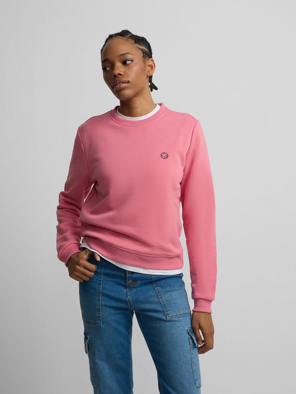 Sweat-shirt femme have a silbon day rose