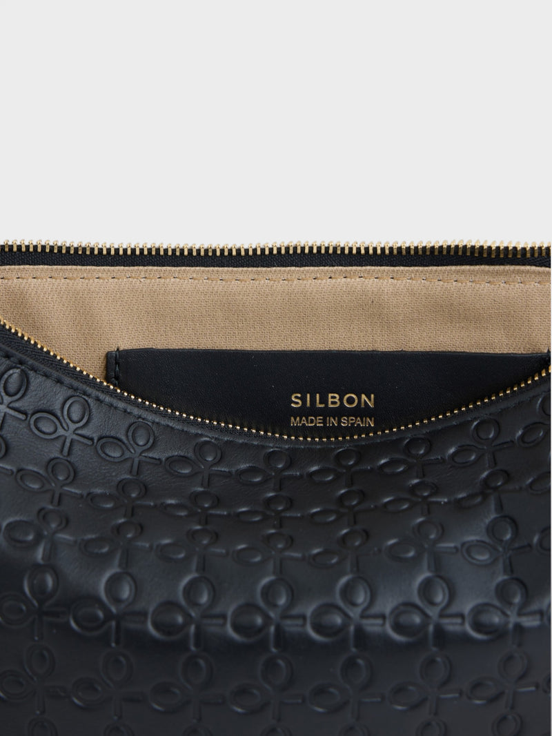 Bolso silbon cadena negro