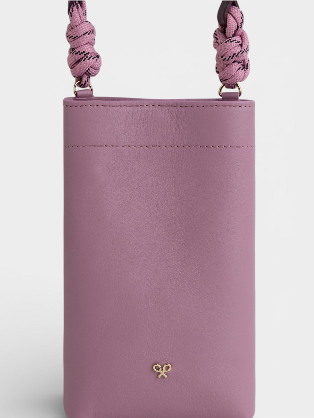 Minibolso nudo rosa y burdeos