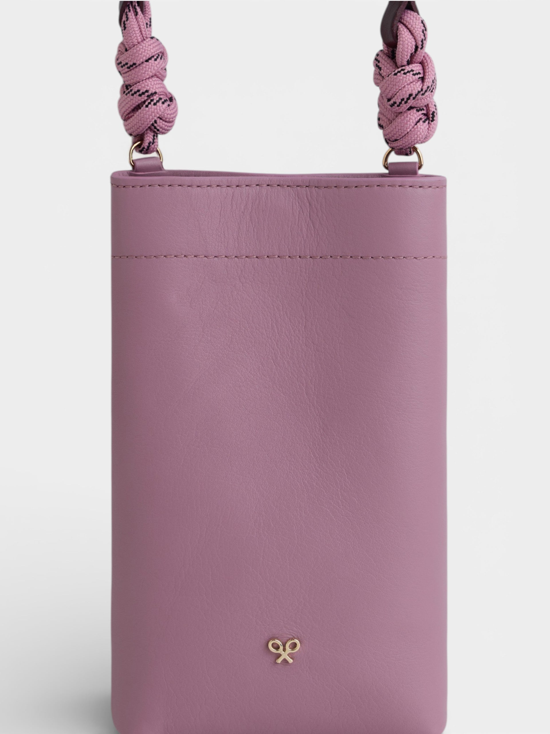 Minibolso nudo rosa y burdeos