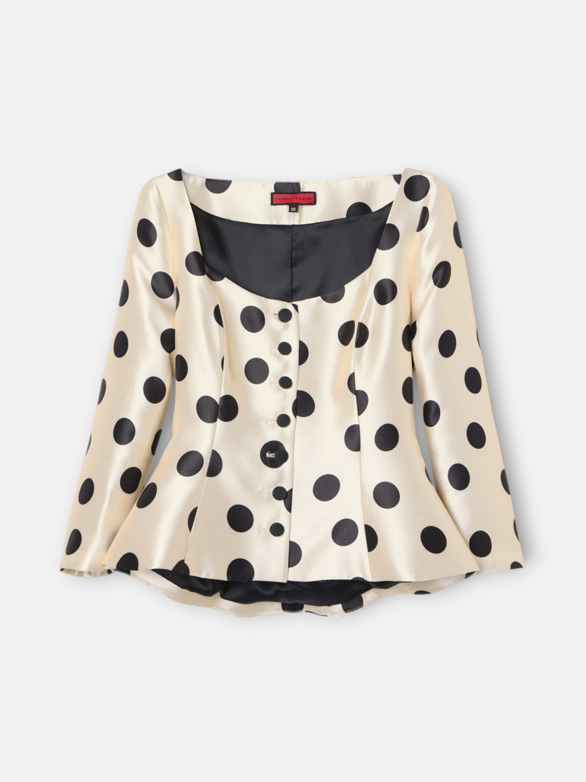 Chaqueta CaprilexSilbon mikado lunar negro