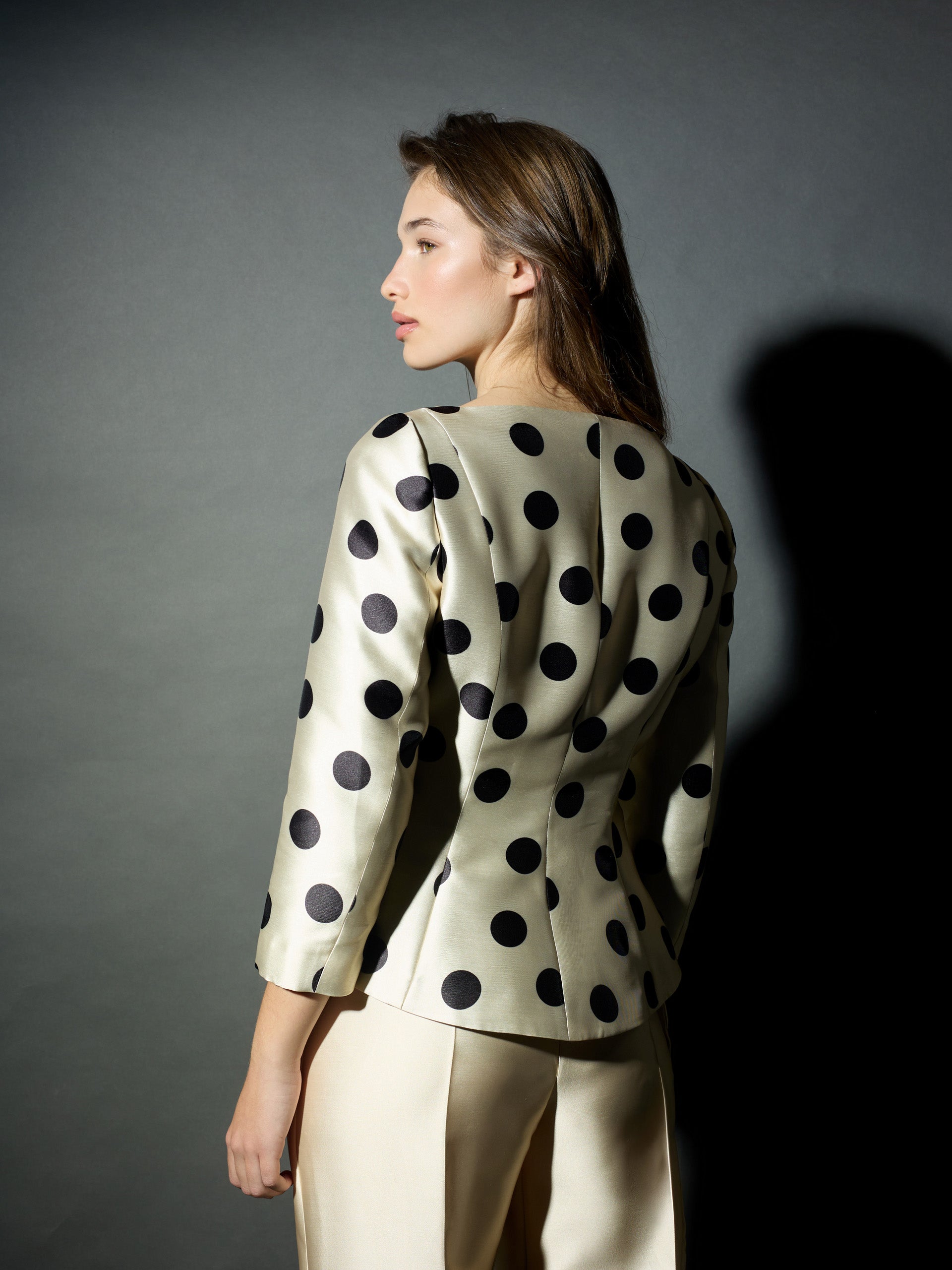 Chaqueta CaprilexSilbon mikado lunar negro