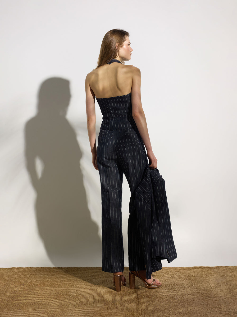 Pantalon unique raya diplomatica gris