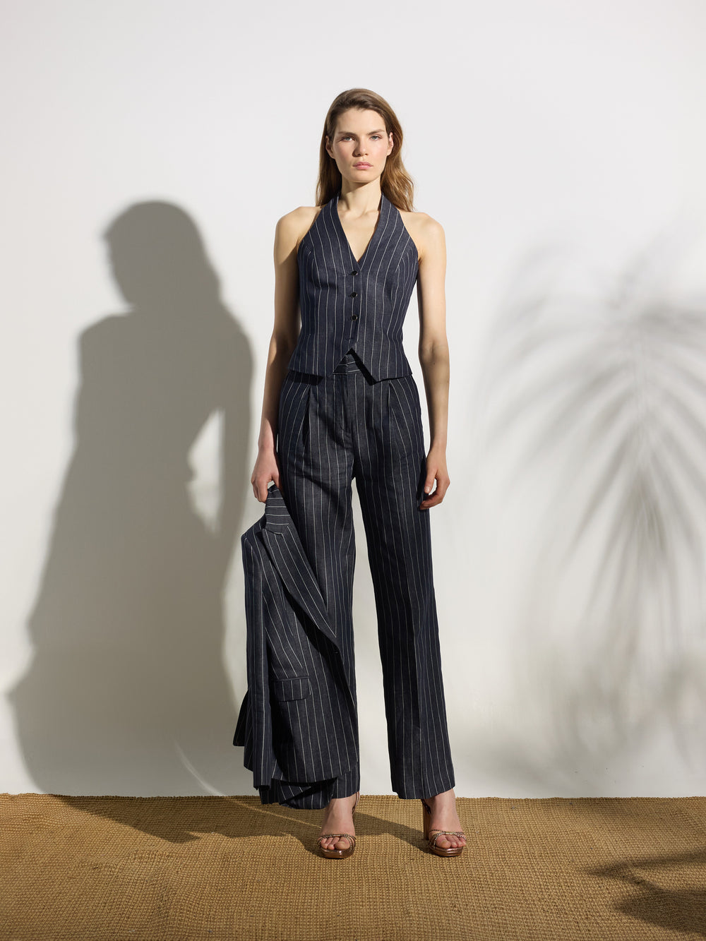 Pantalon unique raya diplomatica gris