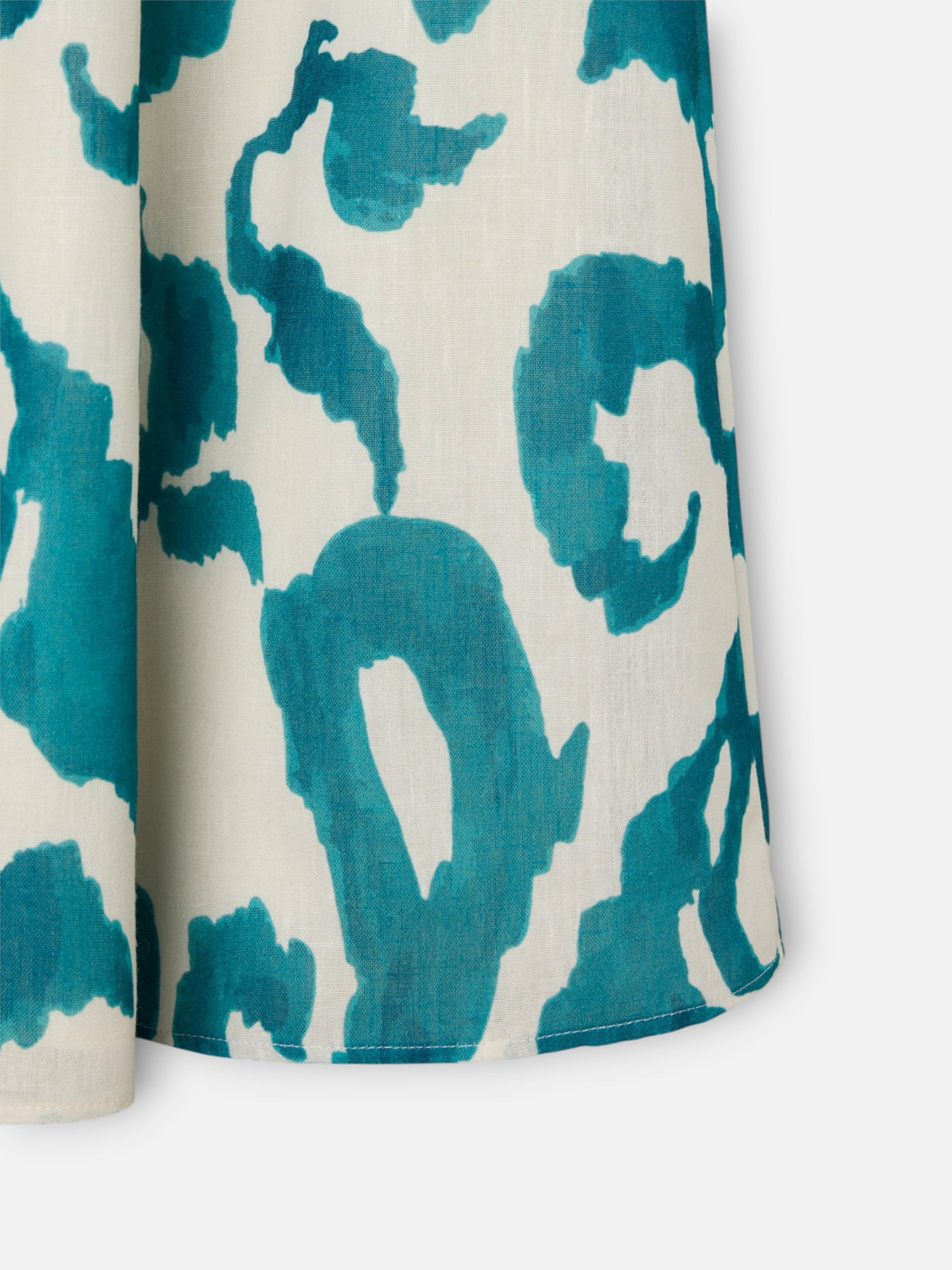 Green printed cut-out event collection dress