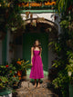Purple taffeta event collection dress
