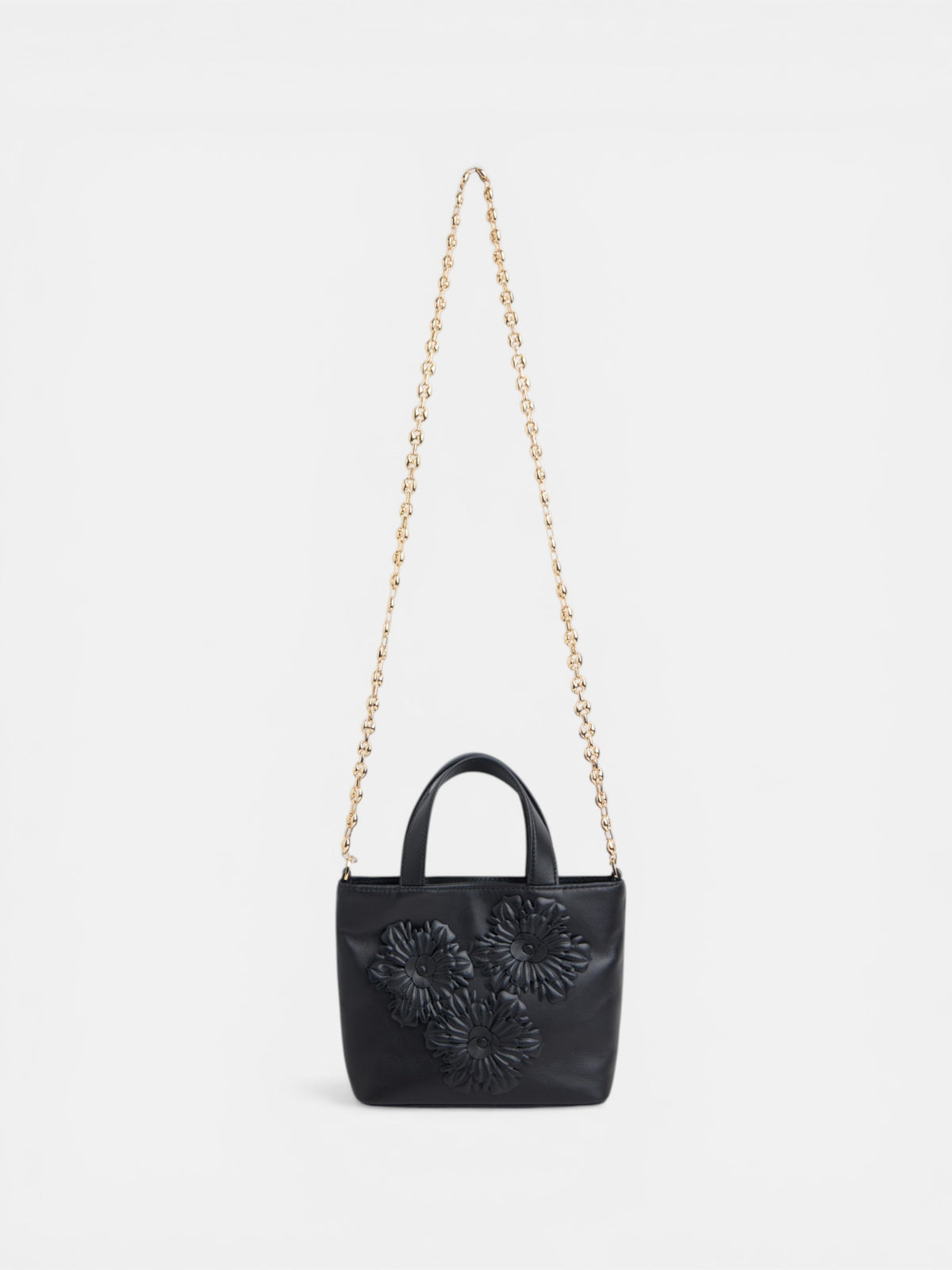 Evening napa bag with black handles