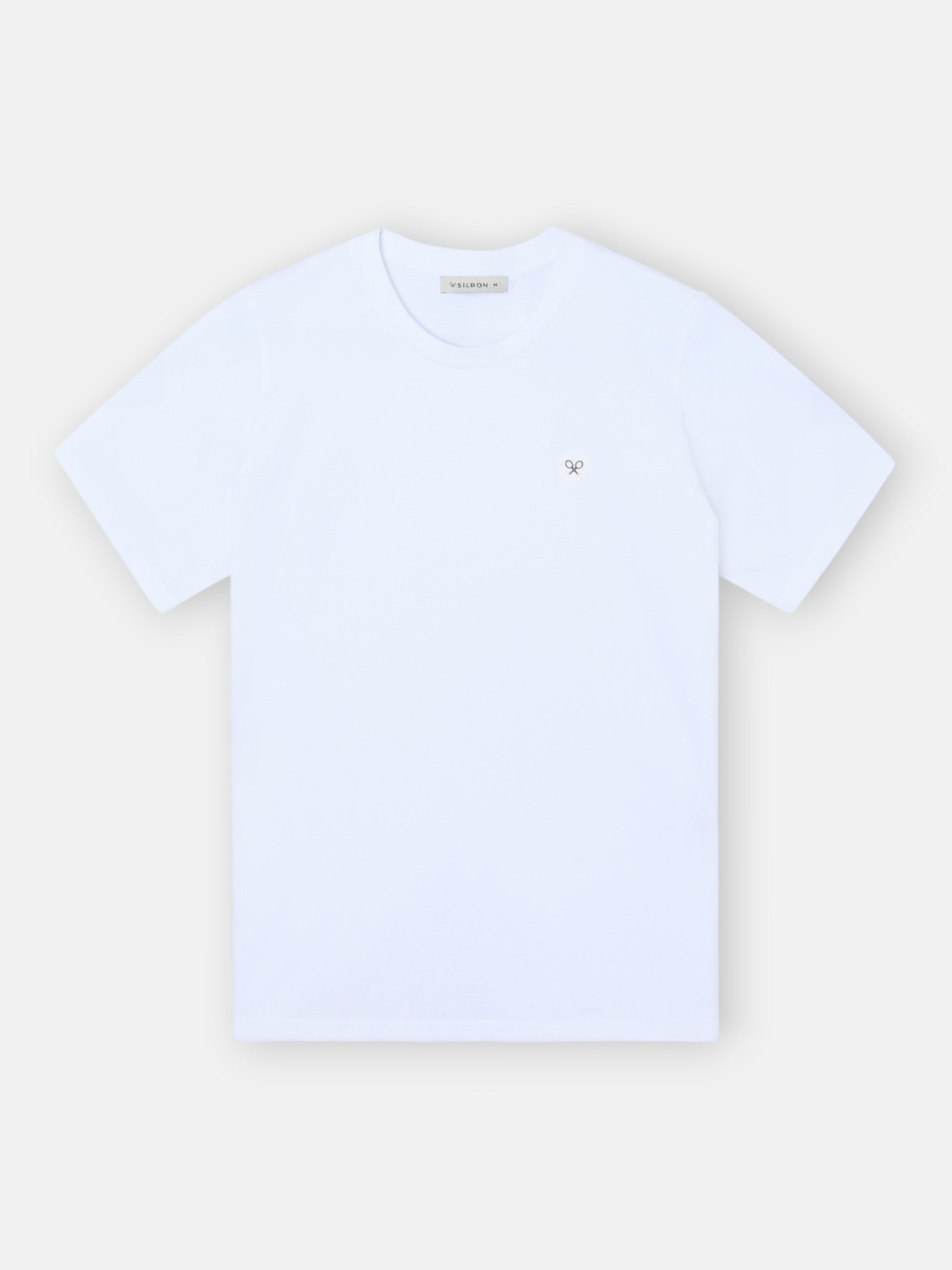 Camiseta woman blanca aplicacion cristal
