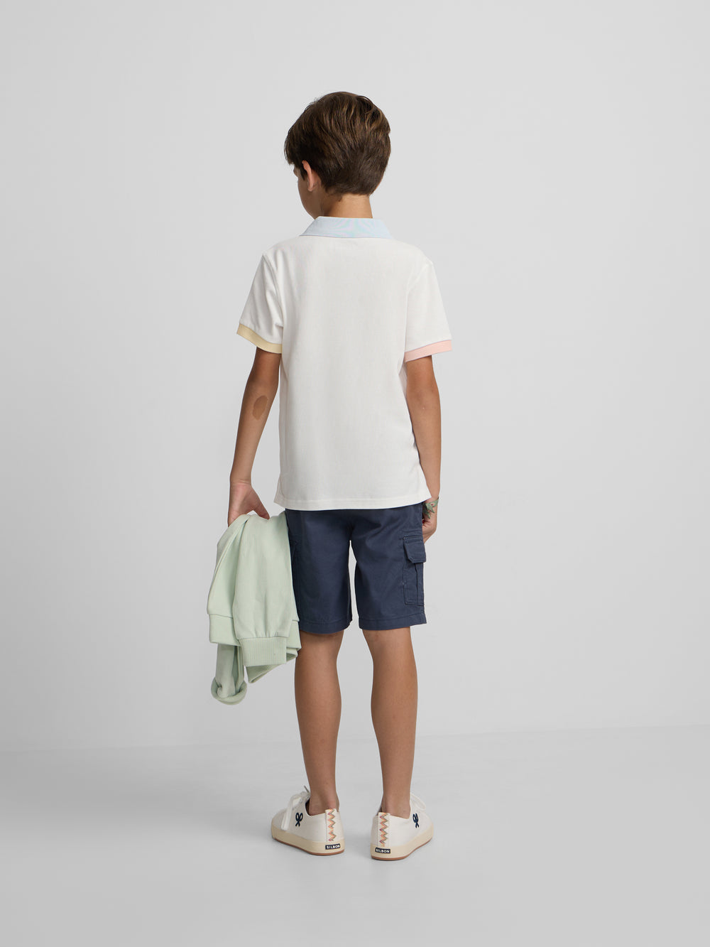 Bermuda kids cargo azul indigo
