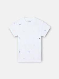 Camiseta kids multiraqueta colores blanco