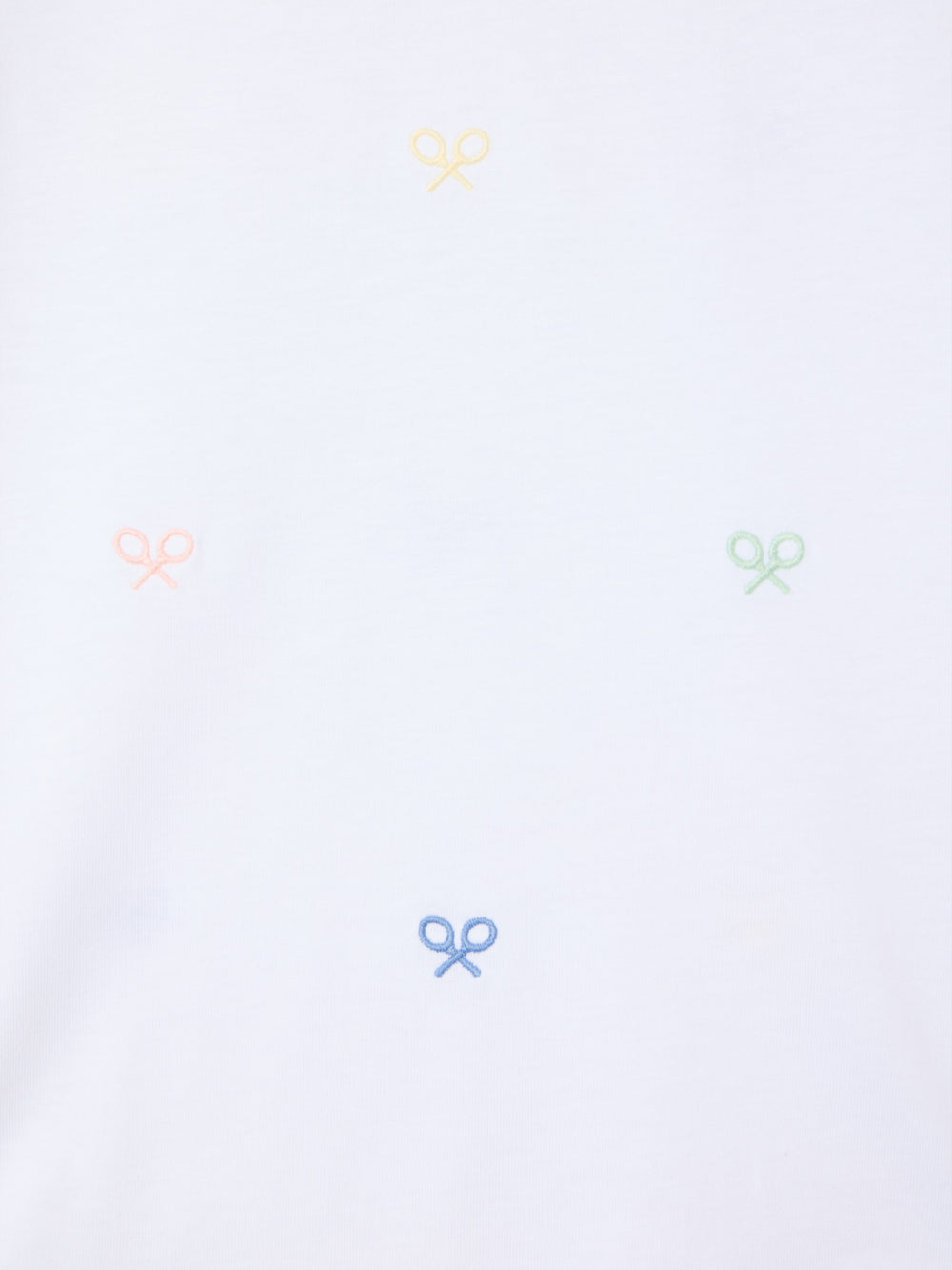 T-shirt enfant multiraquettes couleurs blanc