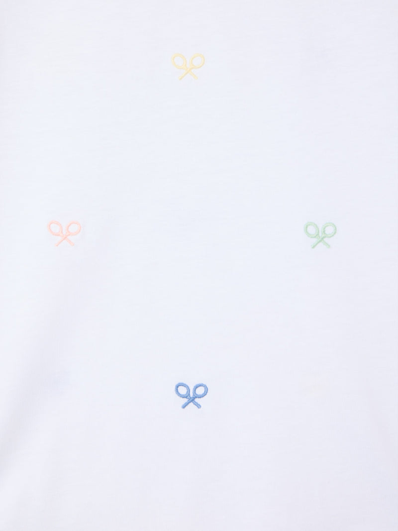 Camiseta kids multiraqueta colores blanco