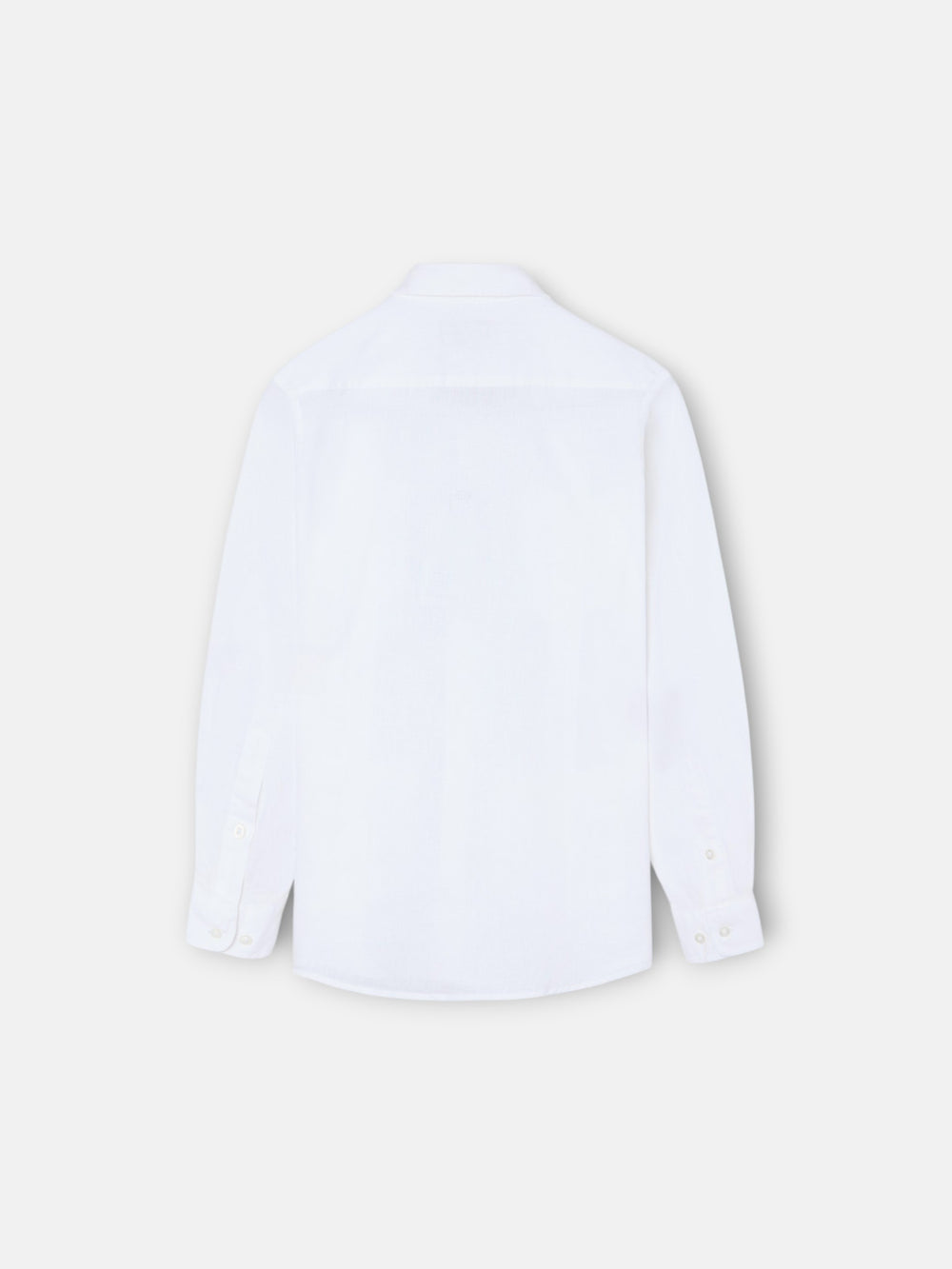 Guayabera sport enfant lin blanc