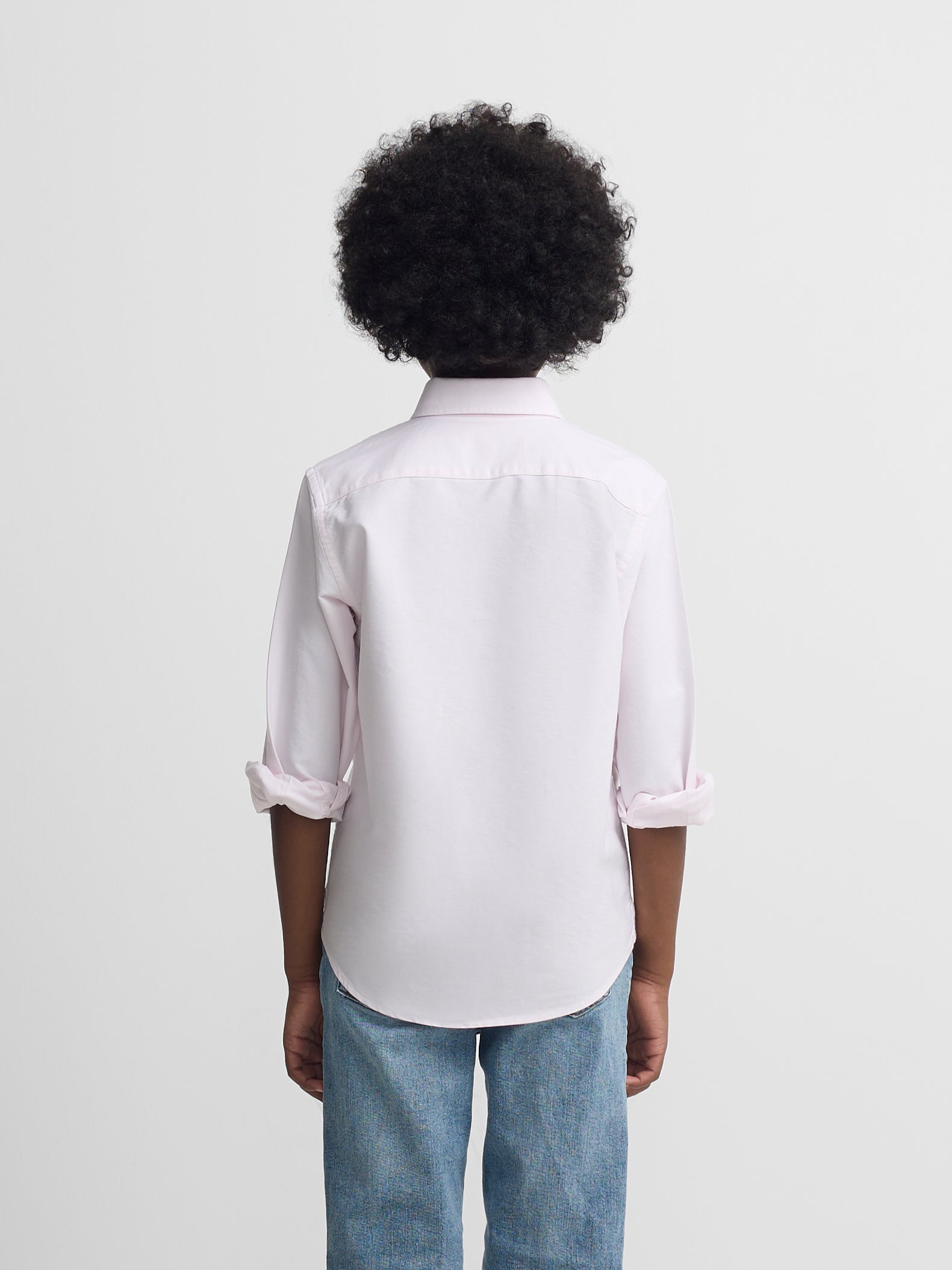 Camisa sport kids oxford rosa
