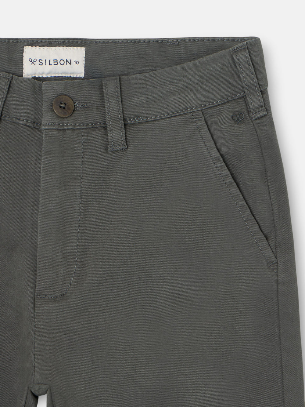 Green kids' sport chino pants