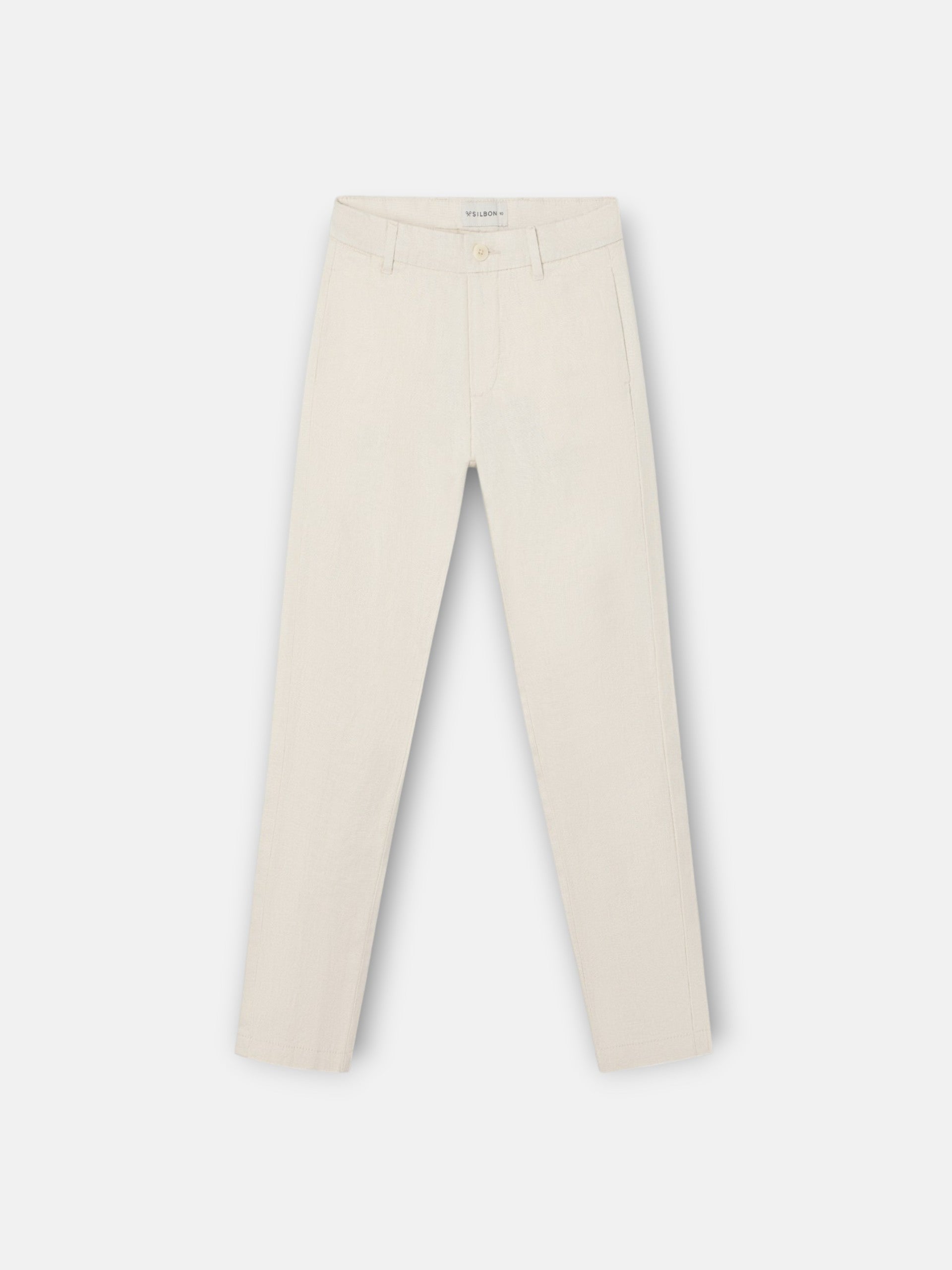 Pantalon sport kids chino lino beige
