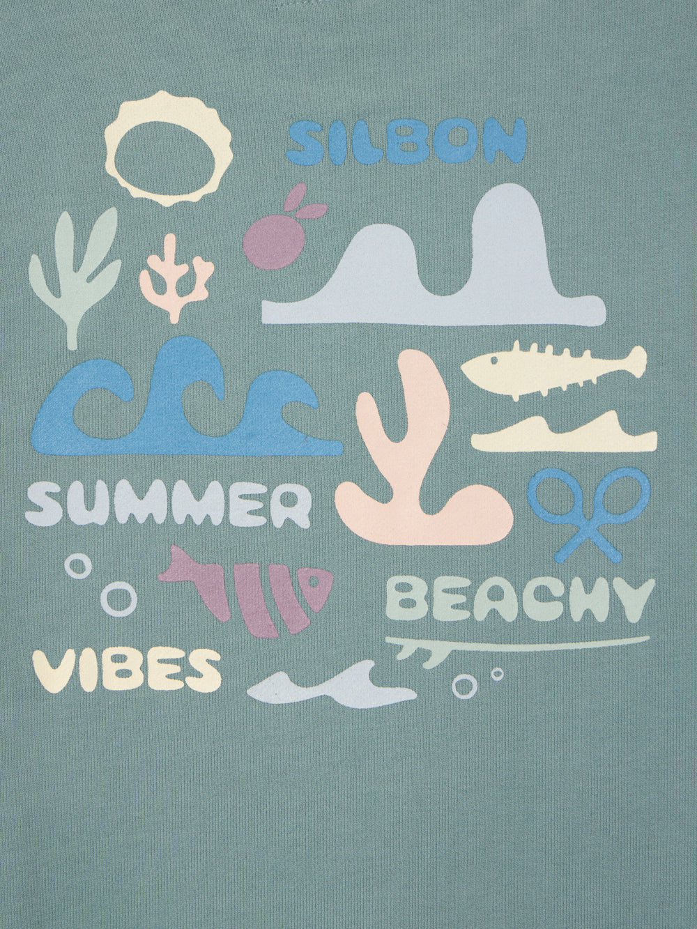 Sudadera kids summer beachy verde