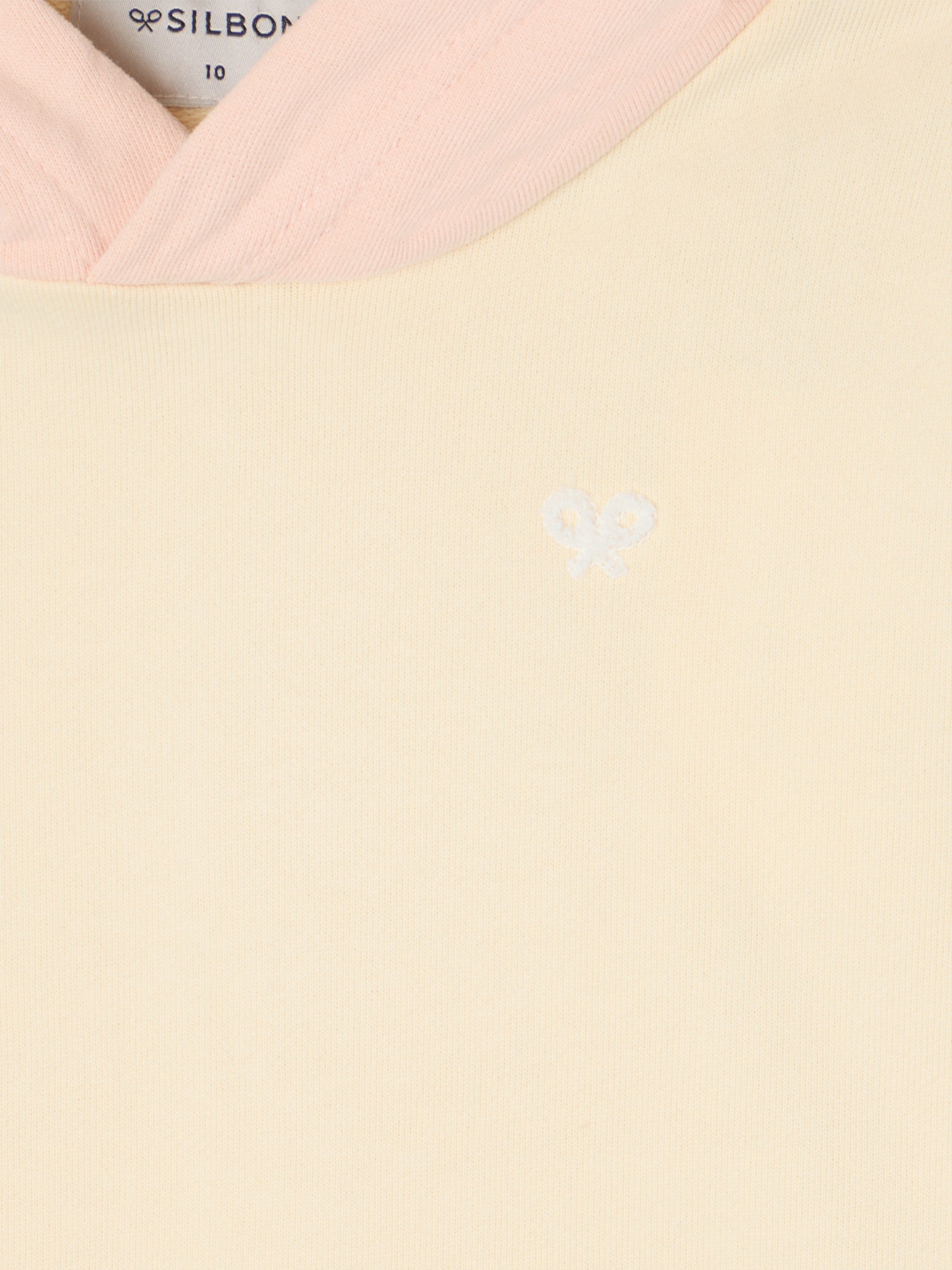 Sweatshirt kids com capuz multicolor amarelo