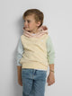 Sweatshirt kids com capuz multicolor amarelo