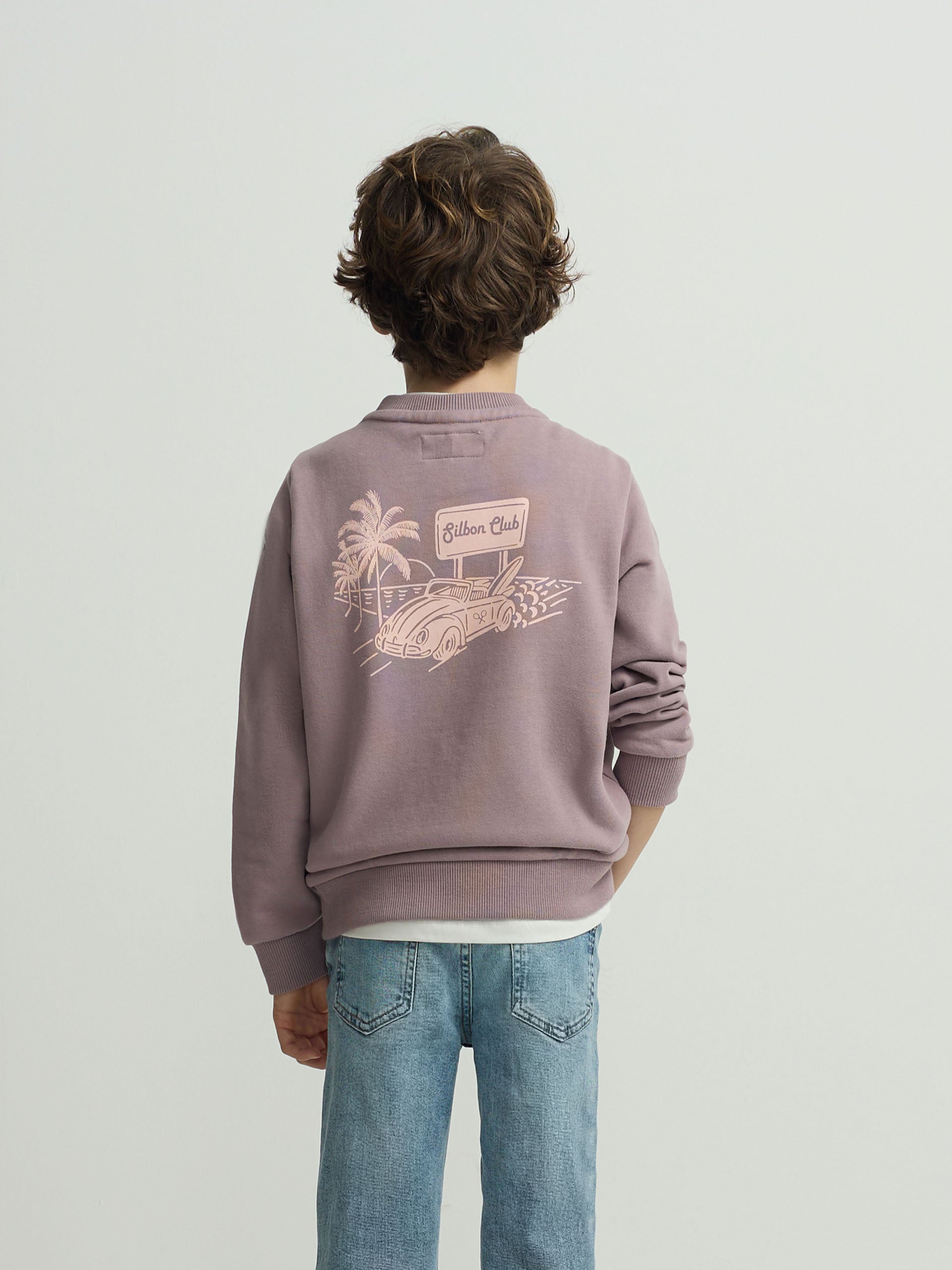 Silbon Club Kids Burgundy Sweatshirt