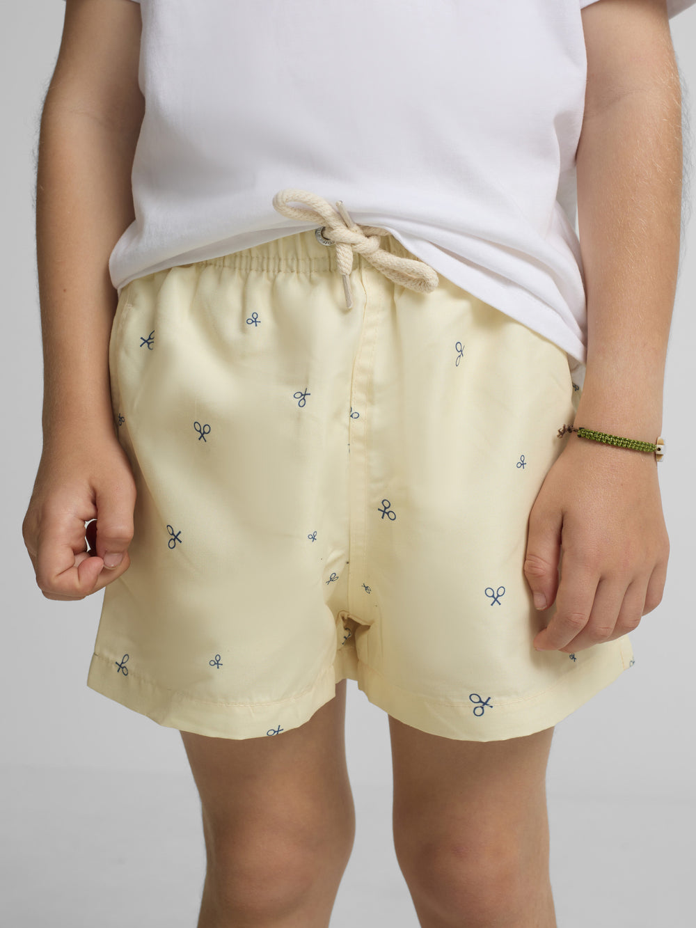 Kids yellow multiracket swimsuit