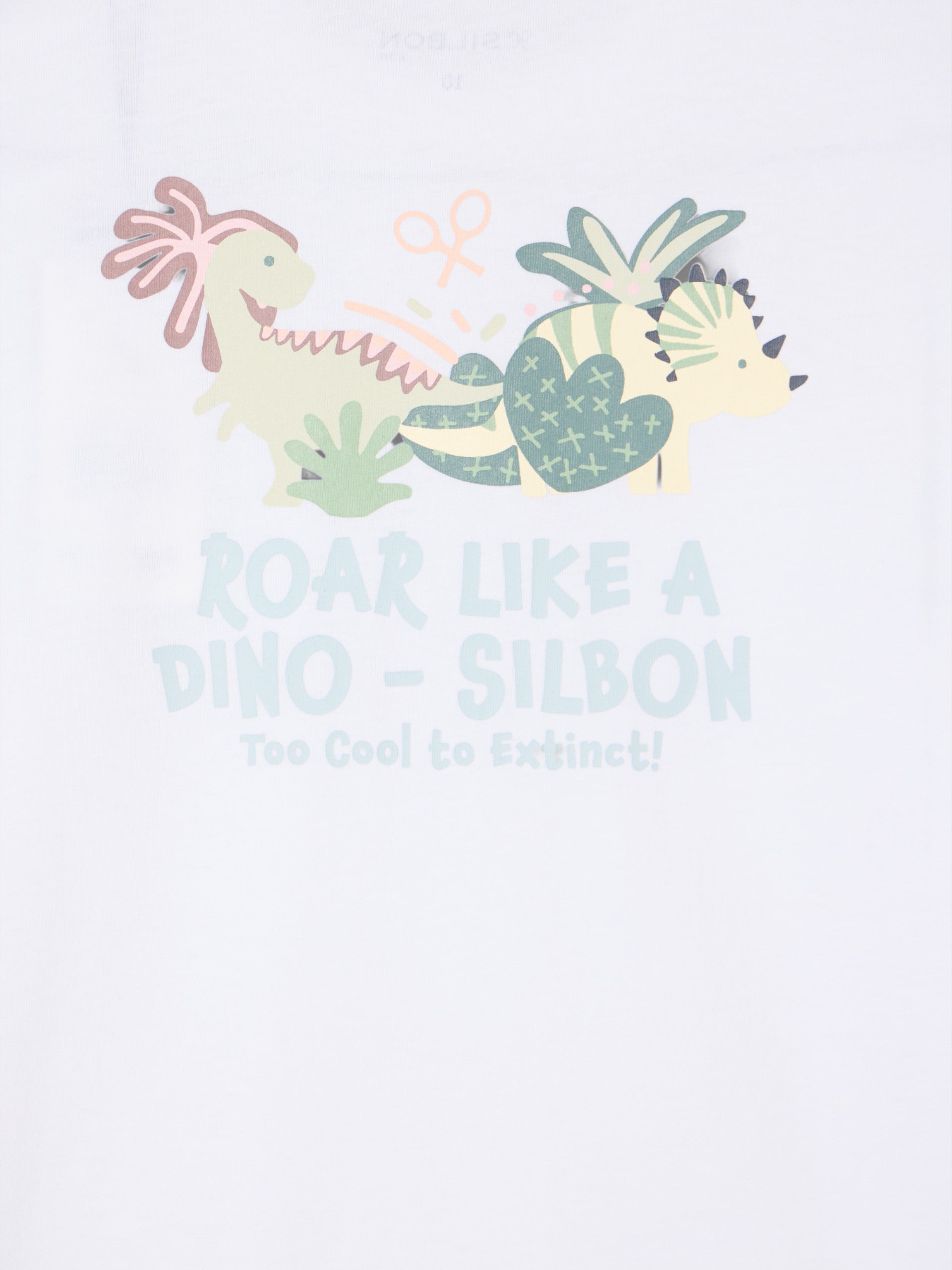 Camiseta kids dino blanco