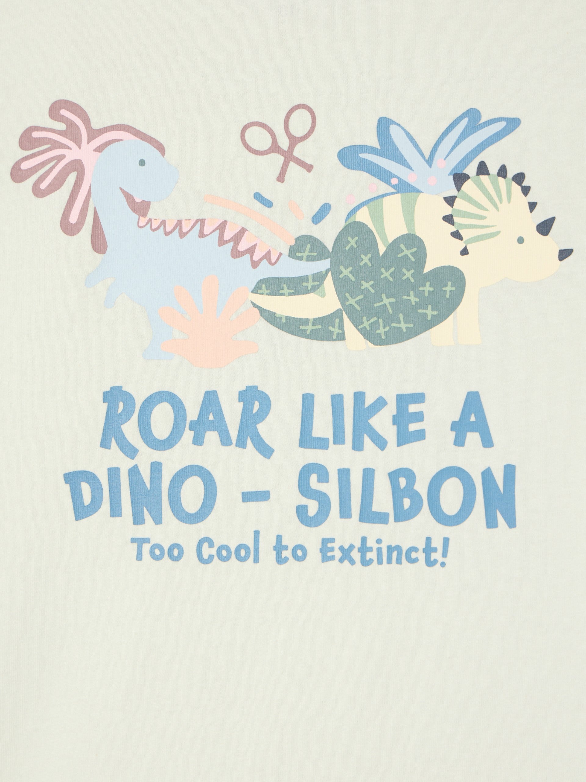 Camiseta kids dino verde claro