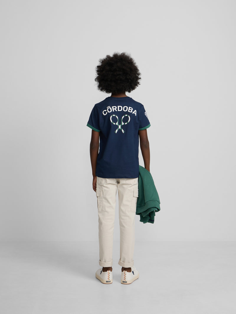 Camiseta kids silbon CCF azul-marinho