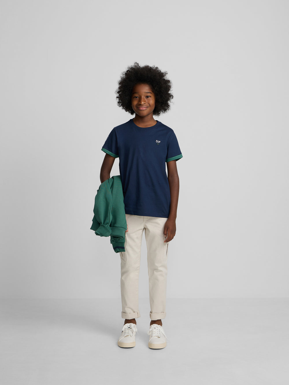 Camiseta kids silbon CCF azul marino