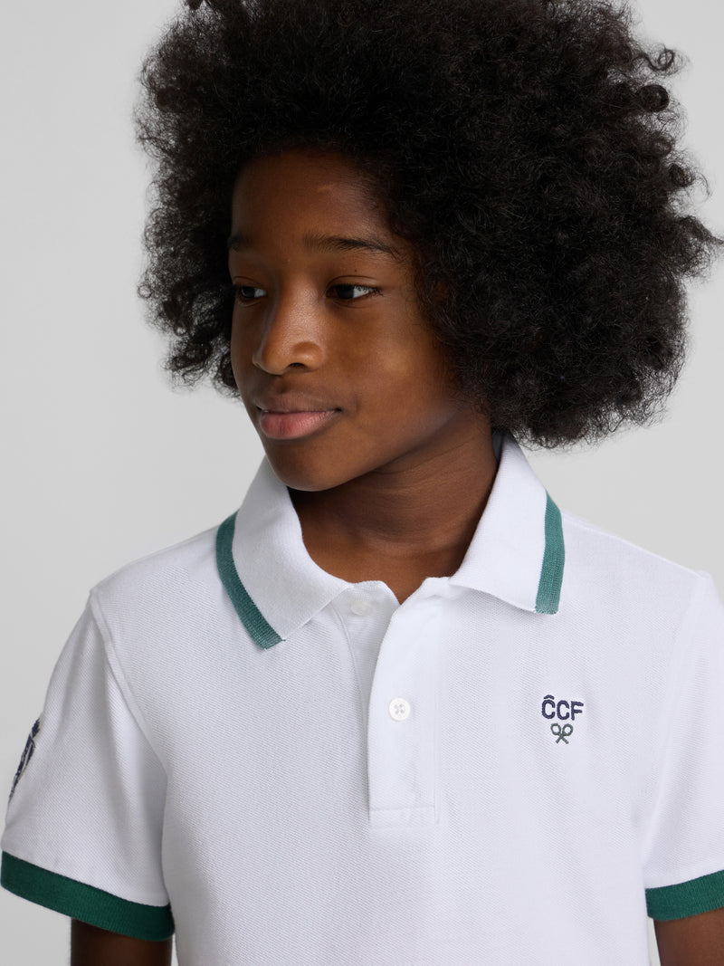 Polo criança Silbon CCF branco
