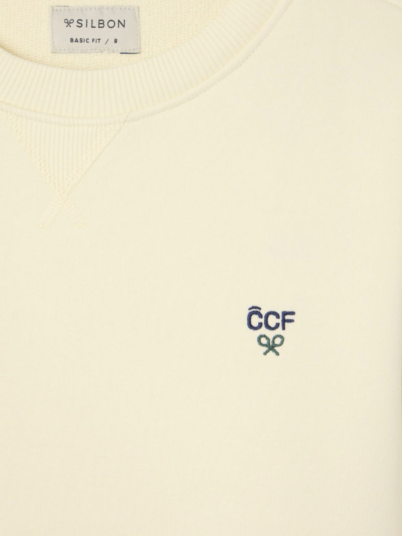 Sweatshirt kids silbon CCF creme