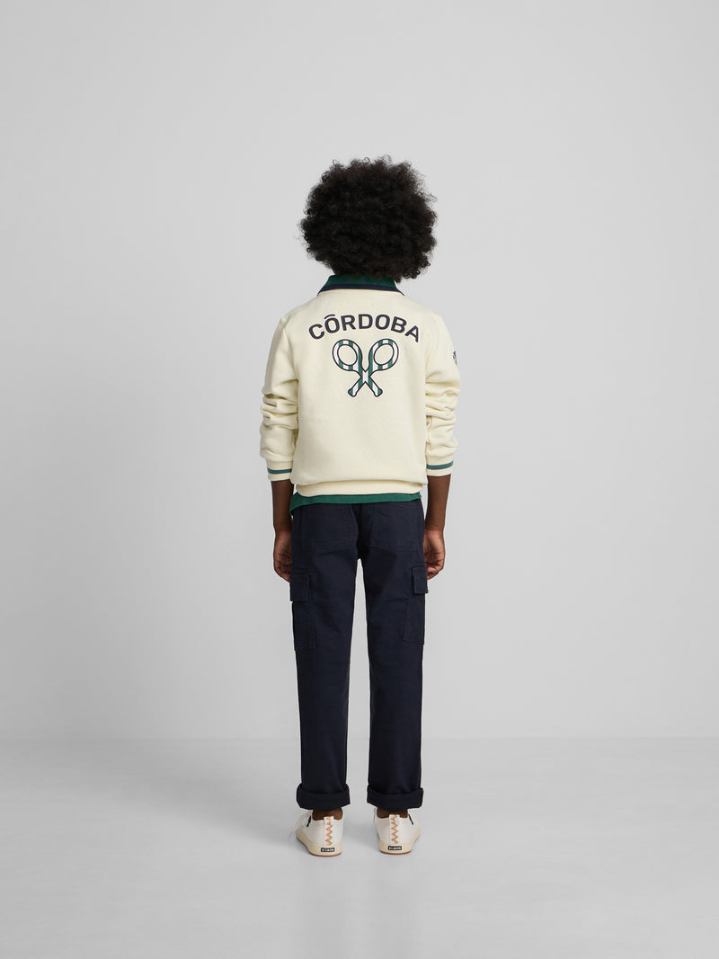 Sweatshirt kids silbon CCF creme