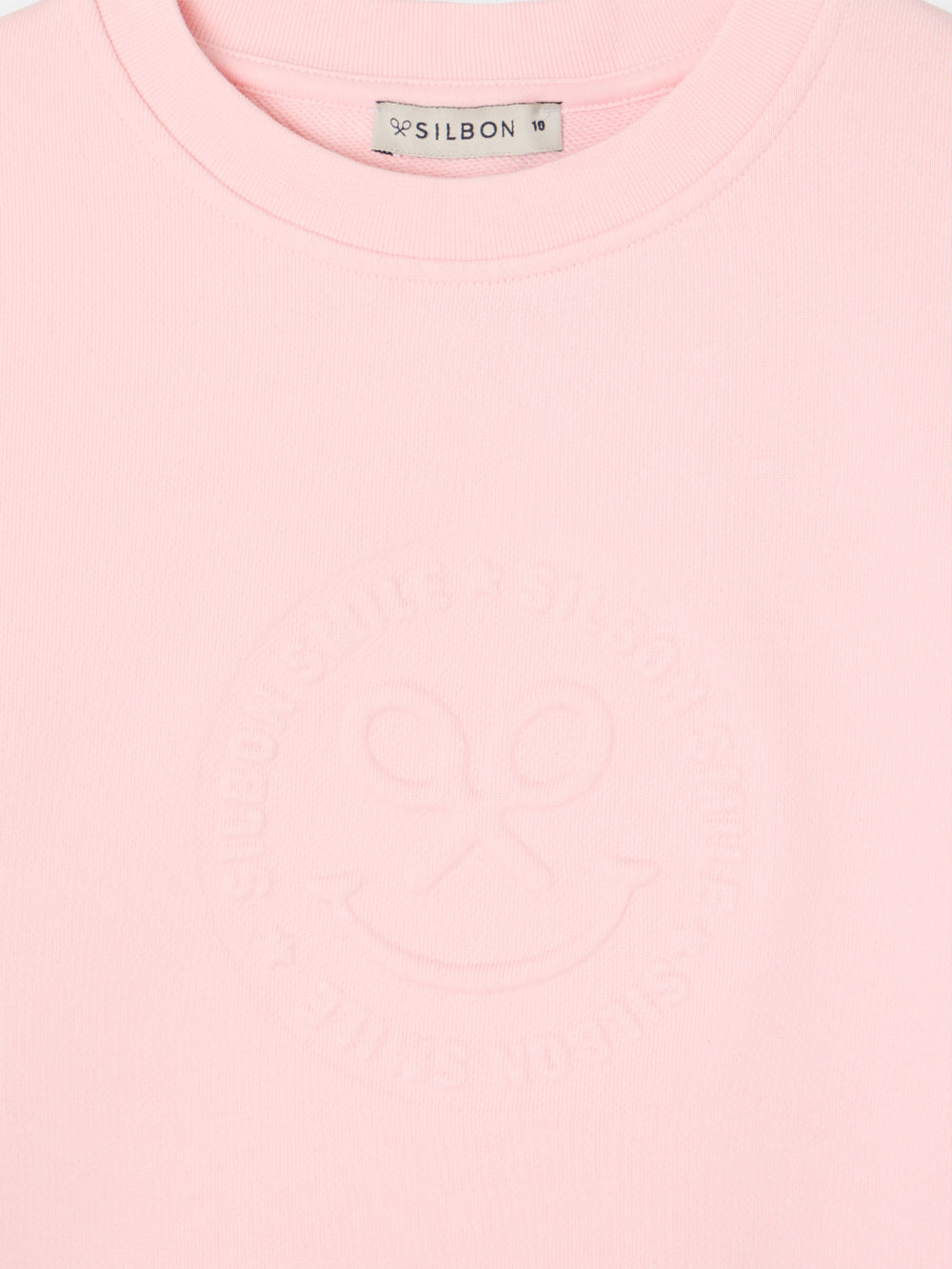 Sudadera girl smile rosa