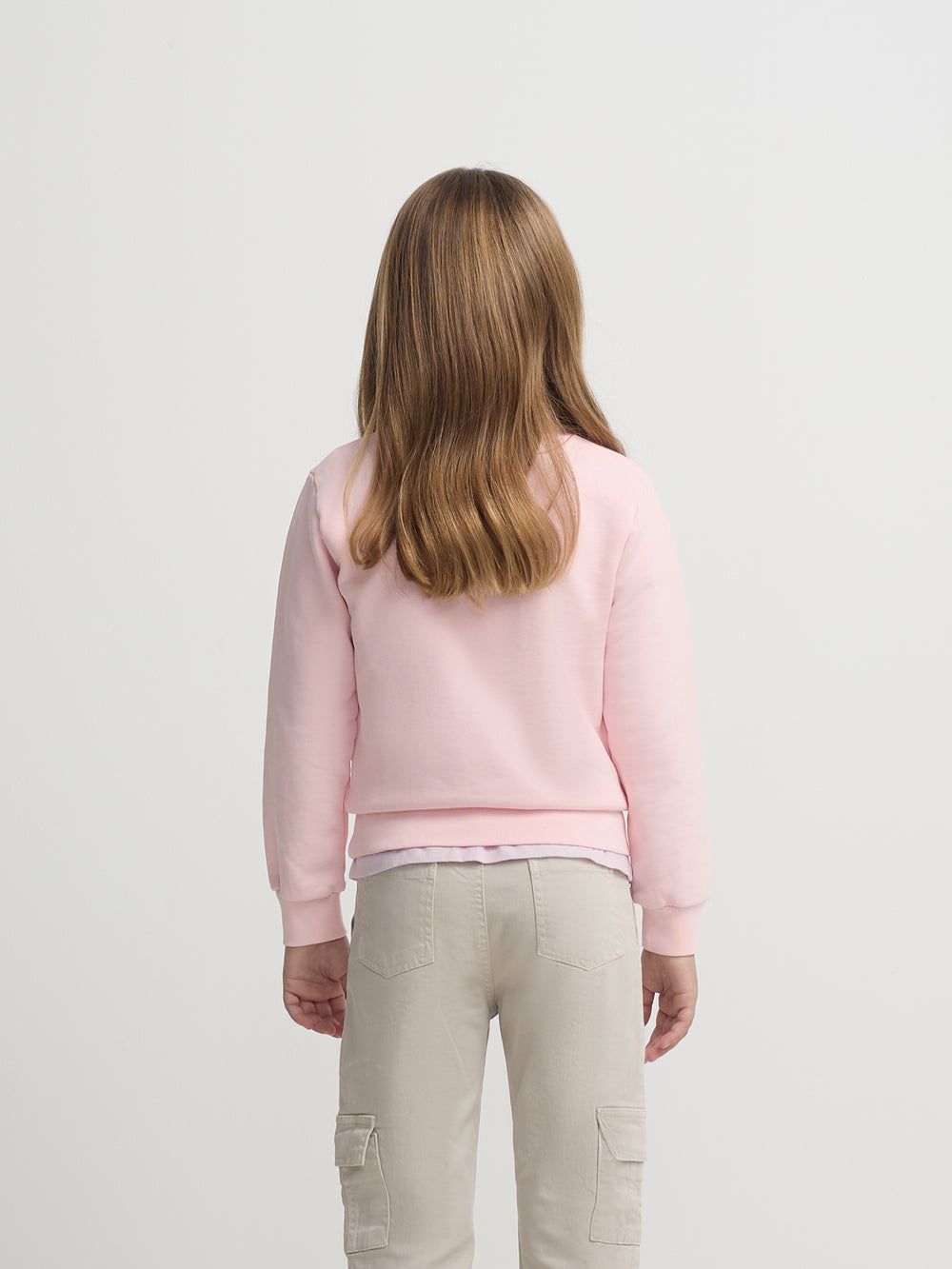 Sudadera girl smile rosa