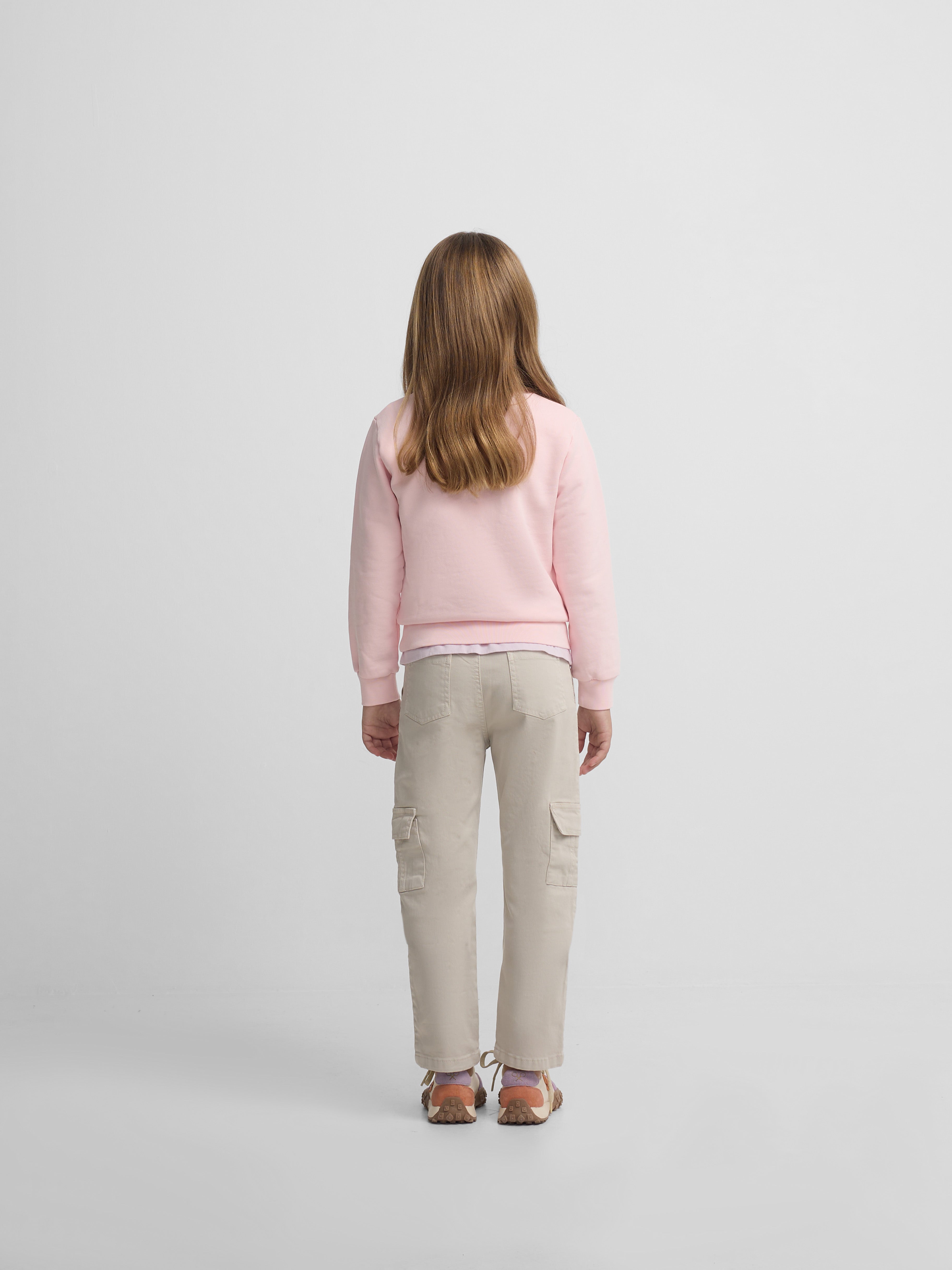 Sweatshirt girl smile rosa