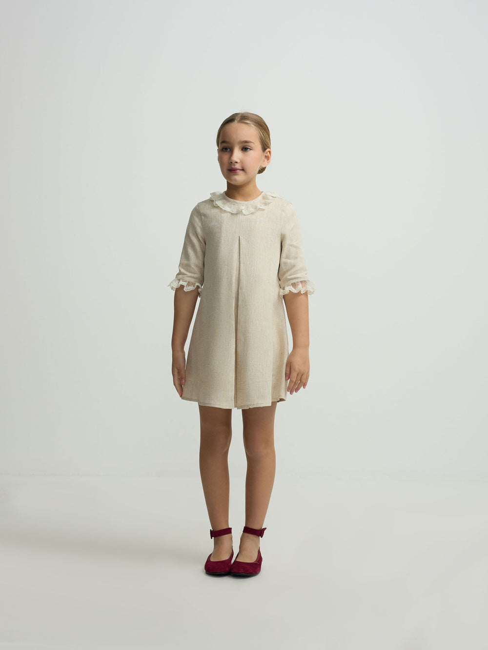 Vestido girl vestir beige