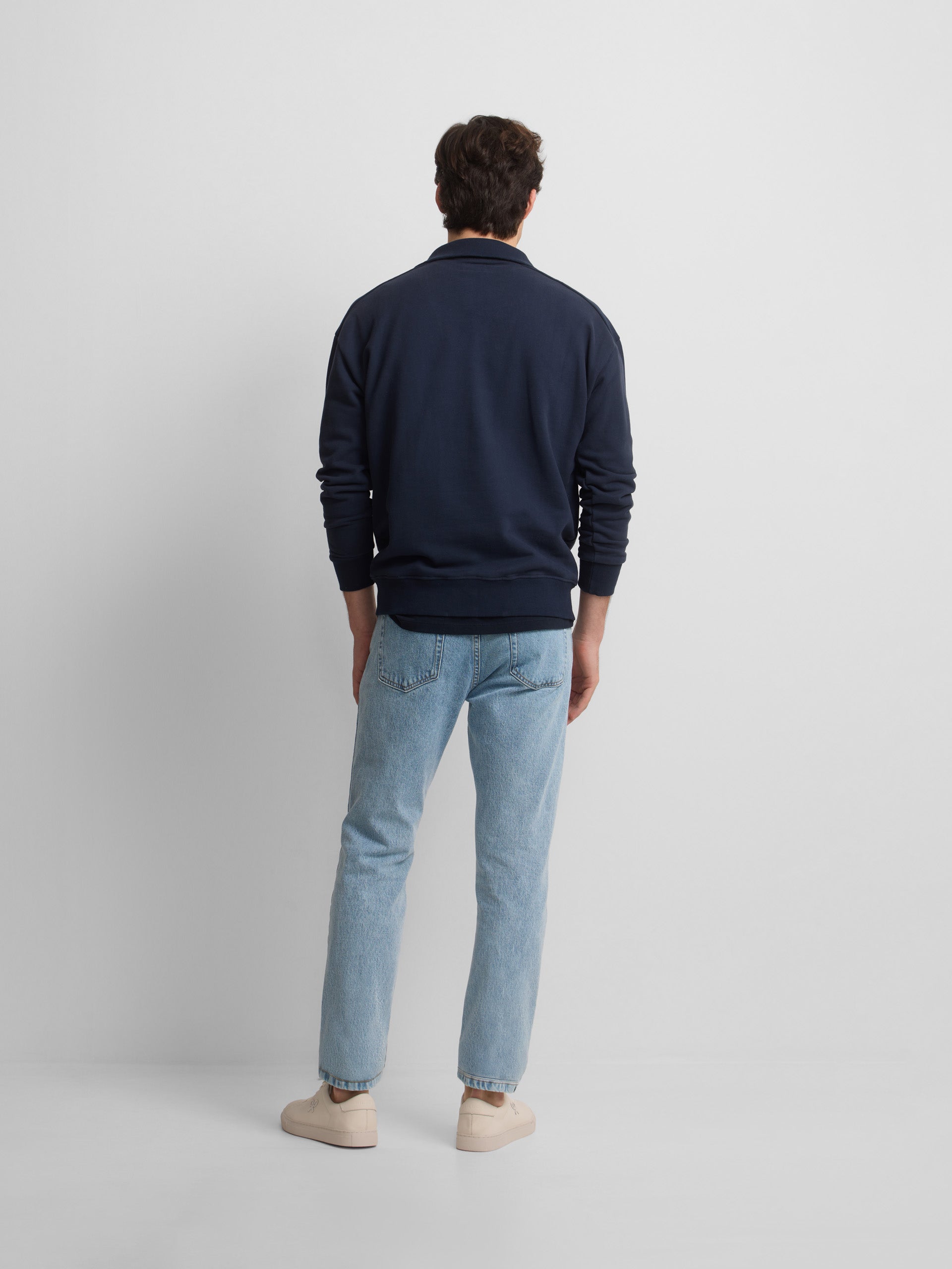Sweat-shirt à demi-fermeture éclair cruise bleu marine
