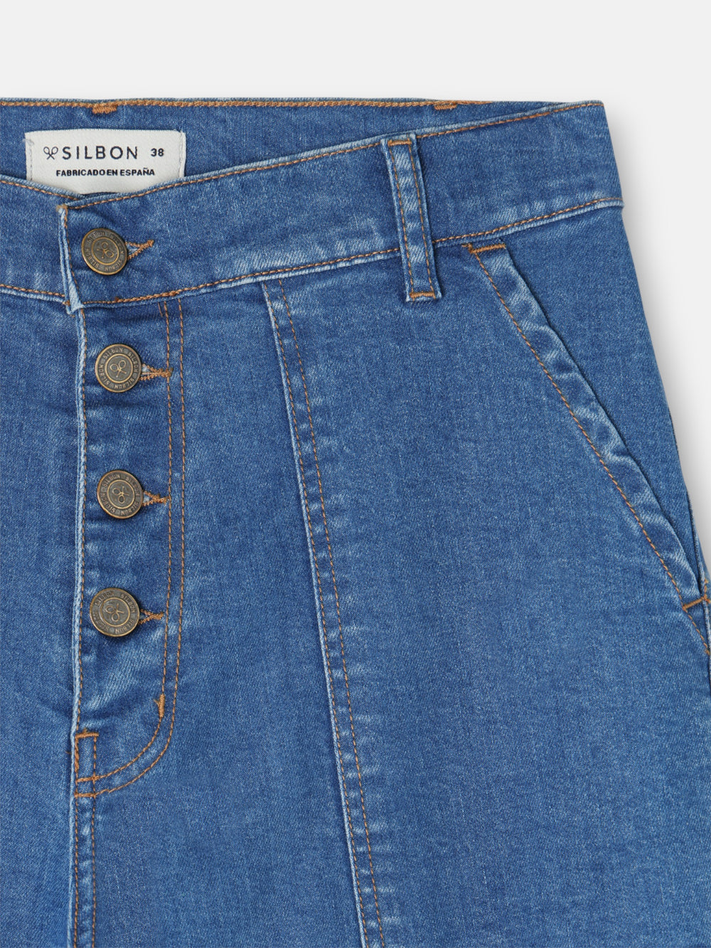Denim cargo pants