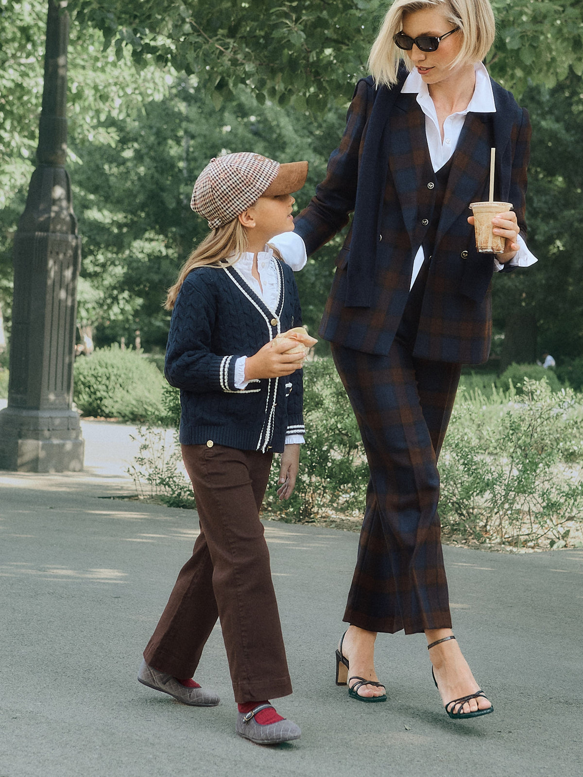 Brown sailor girl trousers